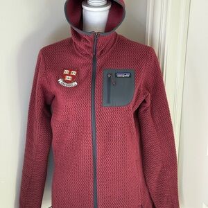 Patagonia Women's Burgundy R1 Fleece Jacket